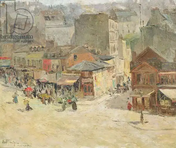 Abel-Truchet, Louis: Scène de rue à Montmartre