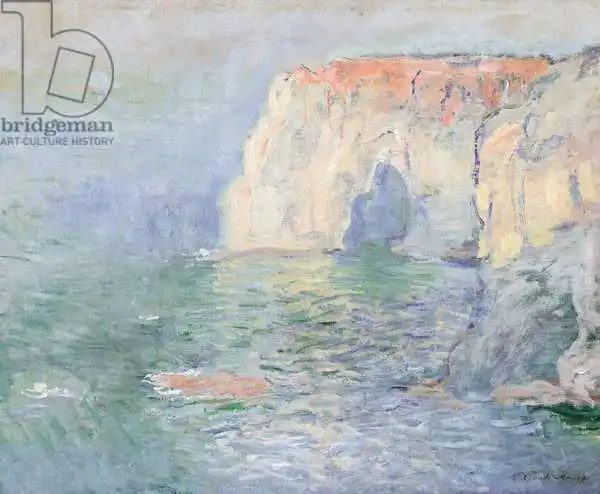 Monet, Claude: Etretat: Le Manneport, riflessi sull