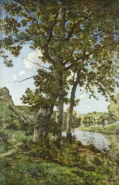 Harpignies, Henri-Joseph: The Oaks of Chateau-Renard