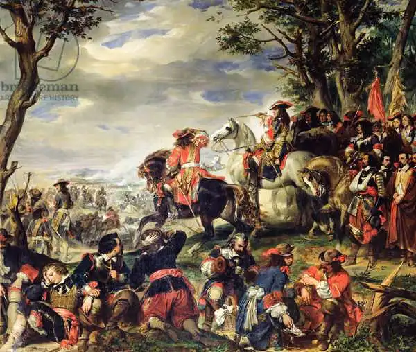 Deveria, Eugene: Bataille de Marseille, 4 octobre 1693