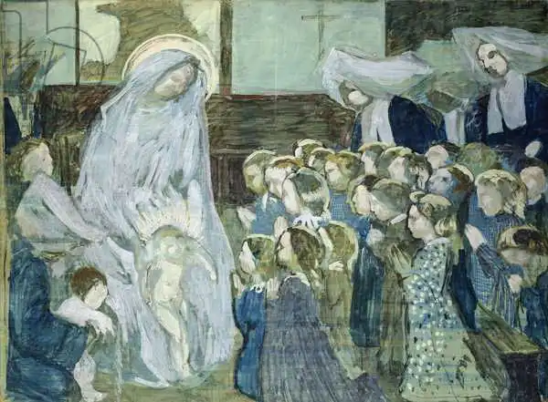 Denis, Maurice: Sketch of the Virgin at school