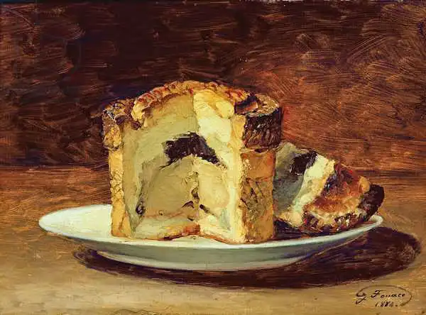 Fouace, Guillaume Romain: Still life of pie