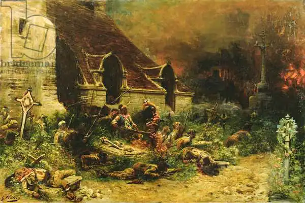 Clairin, Georges: The Chouans defending their dead