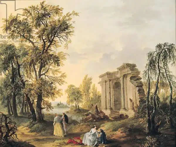 Watteau, Francois Louis Joseph: Lovers in the Country