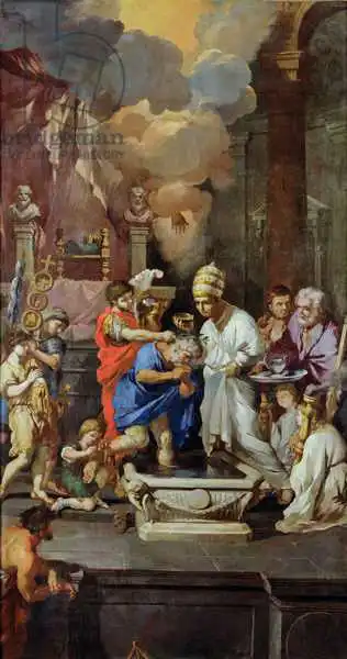Puget, Pierre: Baptism of Constantine I (270-337)
