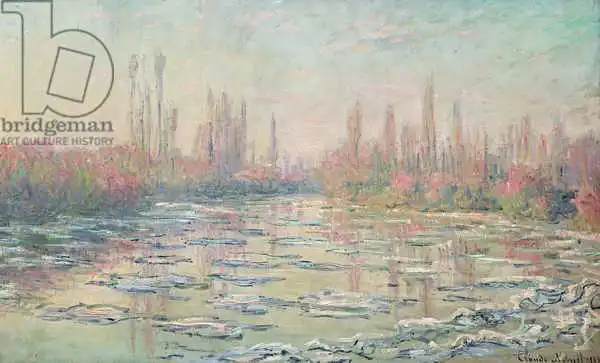 Monet, Claude: Il disgelo sulla Senna, vicino a Vetheuil