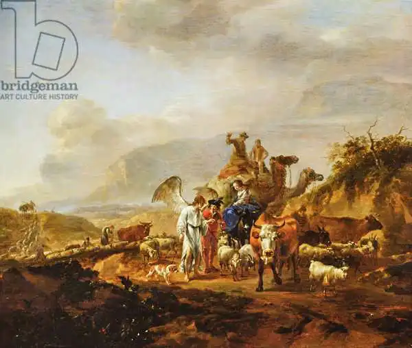 Berchem, Nicolaes P.: The Return of Tobias, c.1670-80