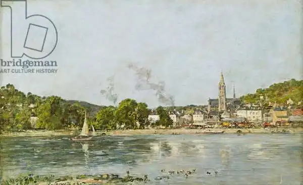 Boudin, Eugene Louis: The Seine at Caudebec-en-Caux