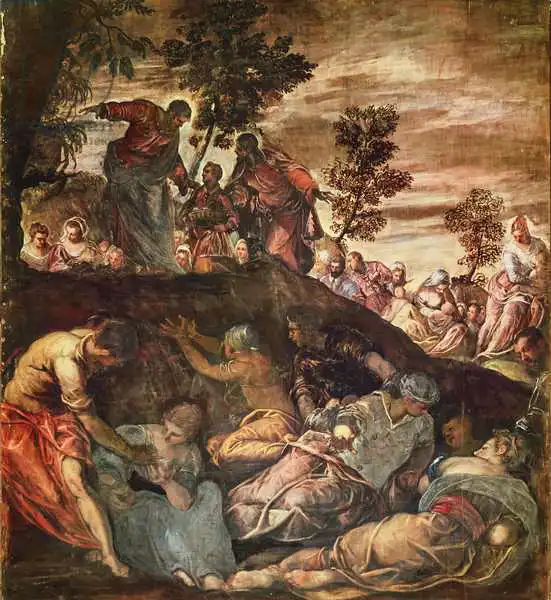 Tintoretto, Jacopo Robusti: The Multiplication of loaves and fishes