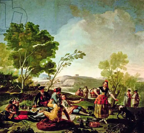 Goya, Francisco: Comida a orillas del río Manzanares