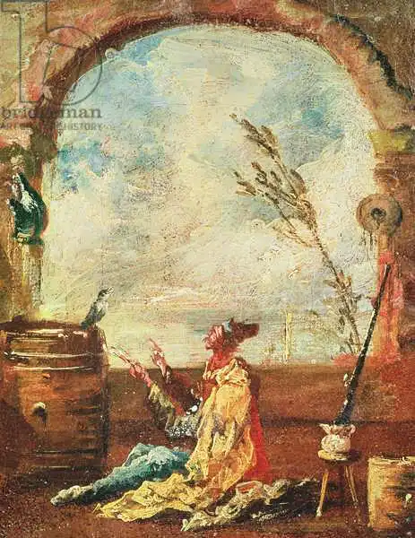 Guardi, Francesco: The Poet and the Bird