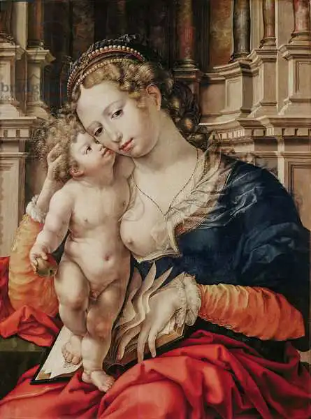 Gossaert, Jan: Virgin and Child