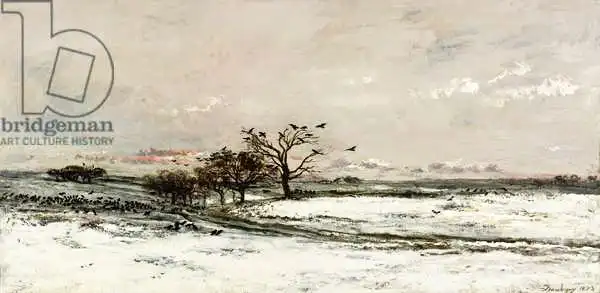 Daubigny, Charles-Francois: La neige