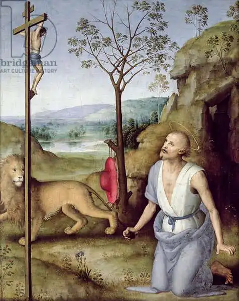 Perugino, Pietro: St. Jerome in the Desert, c.1499-1502