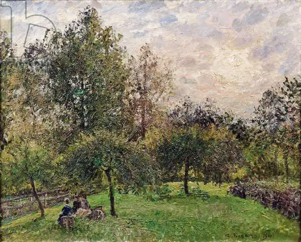 Pissarro, Camille: Apple Trees and Poplars in the Setting Sun