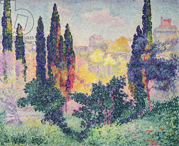 Cross, Henri Edmond: The Cypresses at Cagnes