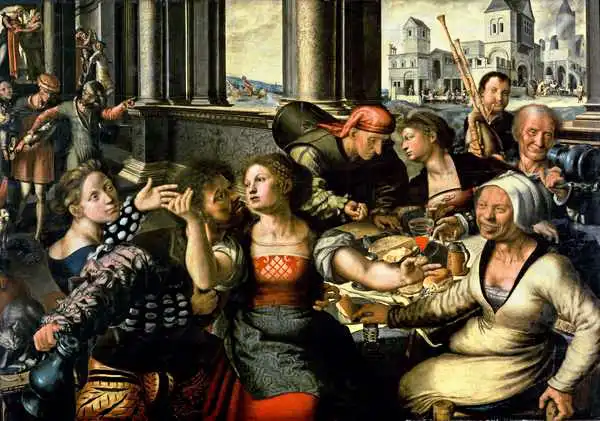 Hemessen, Jan Sanders van: Il Figliol Prodigo