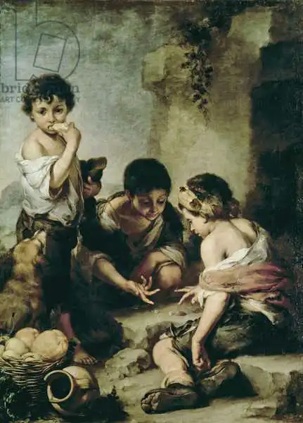 Murrilo, Bartolome: Boys Playing Dice, c.1670-75