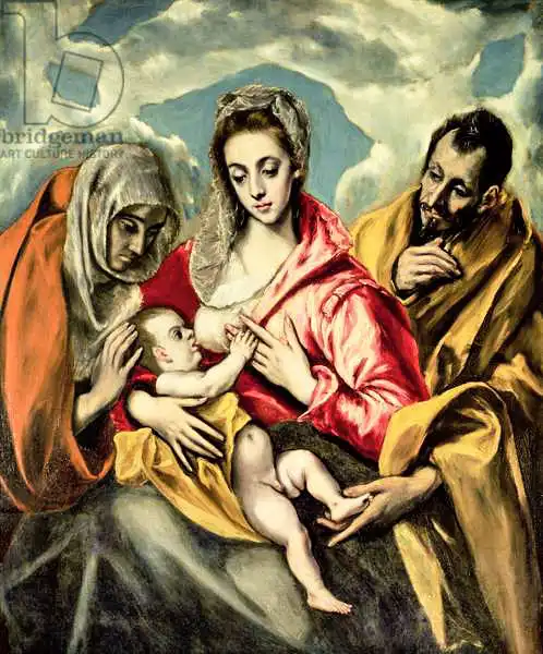 El Greco: Vergine con Bambino e SS. Anna e Giuseppe, 1587-96