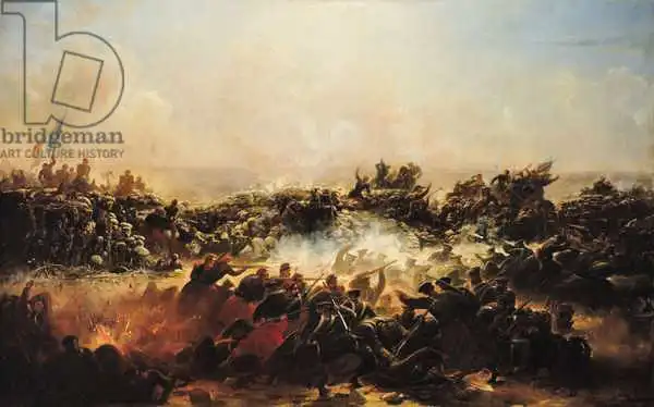 Langlois, Jean Charles: The Battle of Sebastopol, right hand section of triptych, after 1855