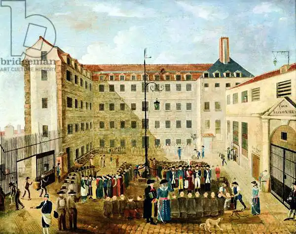 Boilly, Louis-Leopold: Shackling the Prisoners at Bicetre