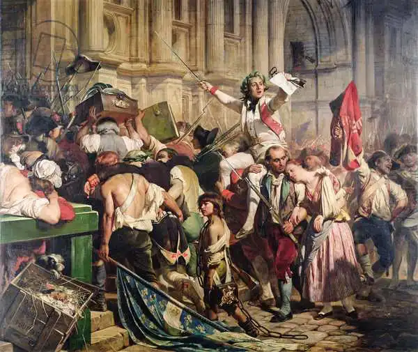 Delaroche, Paul: The Conquerors of the Bastille before the Hotel de Ville in 1789