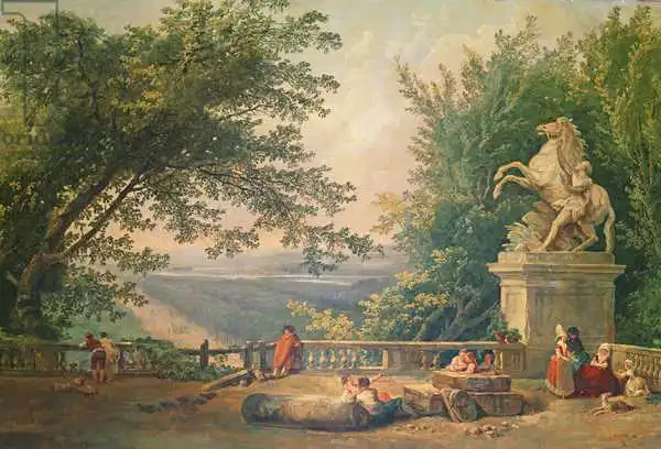 Robert, Hubert: Terrace Ruins in a Park