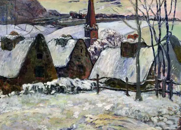 Gauguin, Paul: Breton village under snow