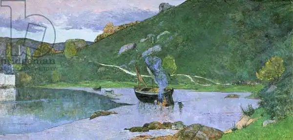 Maufra, Maxime Emile Louis: Landscape at Pont-Aven, c.1893-94