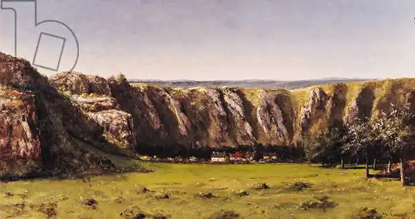 Courbet, Gustave: Rocky landscape near Flagey