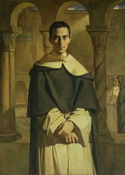 Chassériau, Théodore: Portrait of Jean Baptiste Henri Lacordaire (1802-61), French prelate and theologian