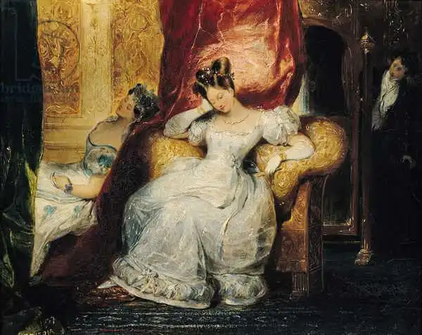 Deveria, Eugene: Seated young women