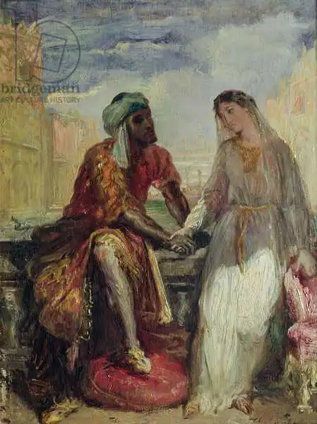 Chassériau, Théodore: Othello and Desdemona in Venice