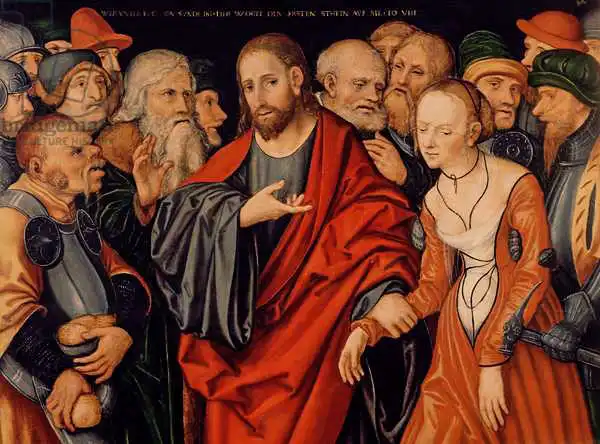Cranach, Lucas: Christ and the Woman taken in Adultery