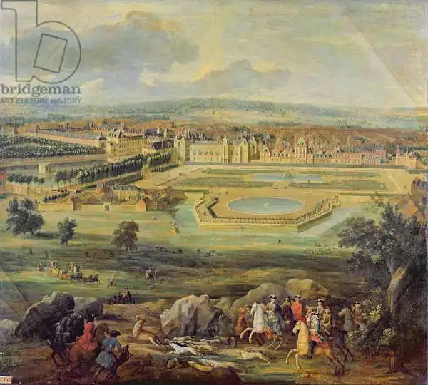 Martin, Pierre-Denis: View of the Palace of Fontainebleau from the Parterre of the Tiber