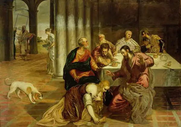 Tintoretto, Jacopo Robusti: The Conversion of Mary Magdalene, 1546-7