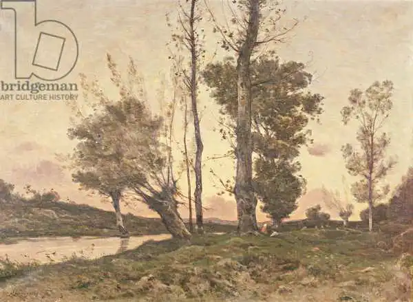 Harpignies, Henri-Joseph: Landscape with a Stream