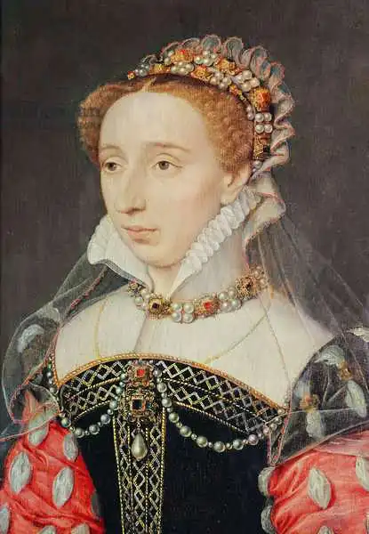 Clouet, François: Portrait of Anne de Pienne, lady in waiting to Mary Stuart, c.1560