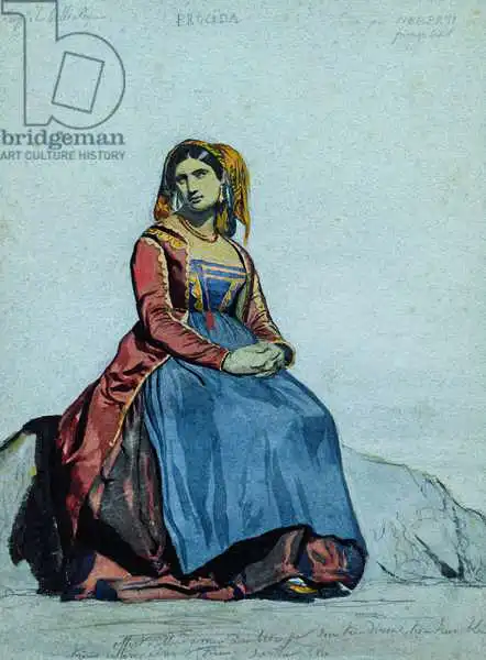 Herbert or Hebert, Antoine Auguste Ernest: Woman of Procida, seated