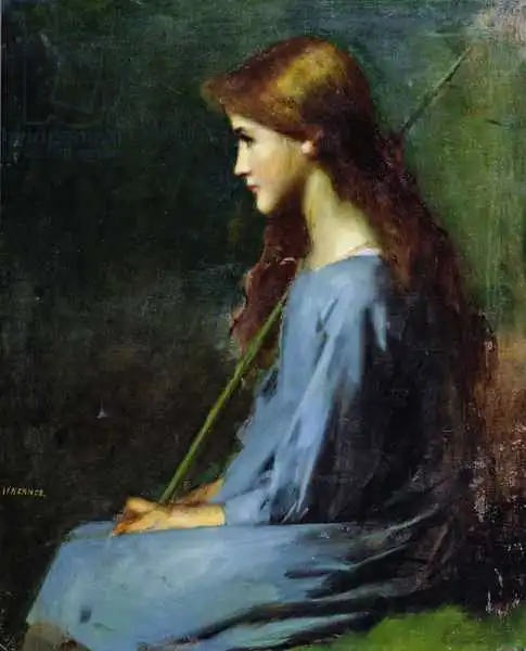 Henner, Jean-Jacques: Pequeña pastora, siglo XIX