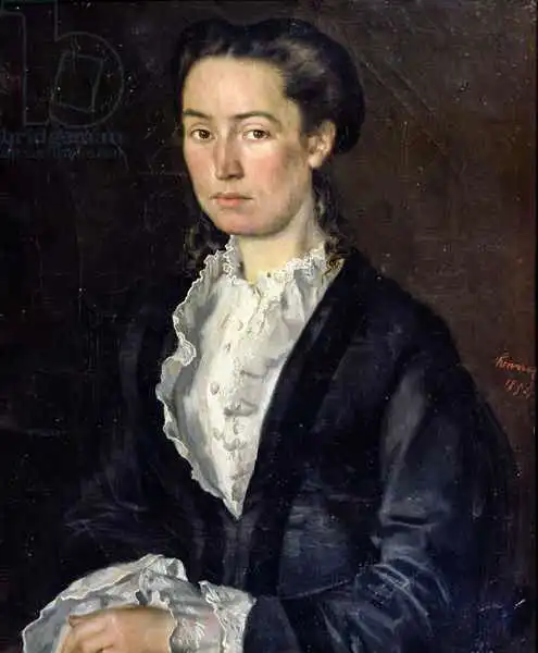 Henner, Jean-Jacques: Portrait of AdA?laA?de Mathilde Rousseaux, 1854