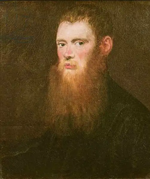 Tintoretto, Jacopo Robusti: Portrait of a bearded man, thought to be Lorenzo Soranzo
