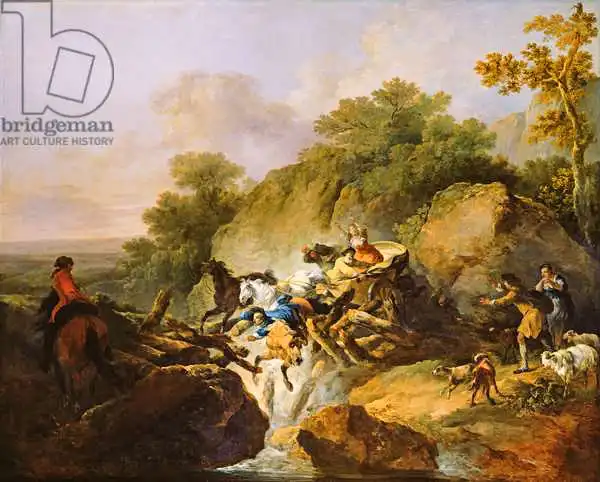 Loutherbourg, Philippe: Rupture of a Wooden Bridge