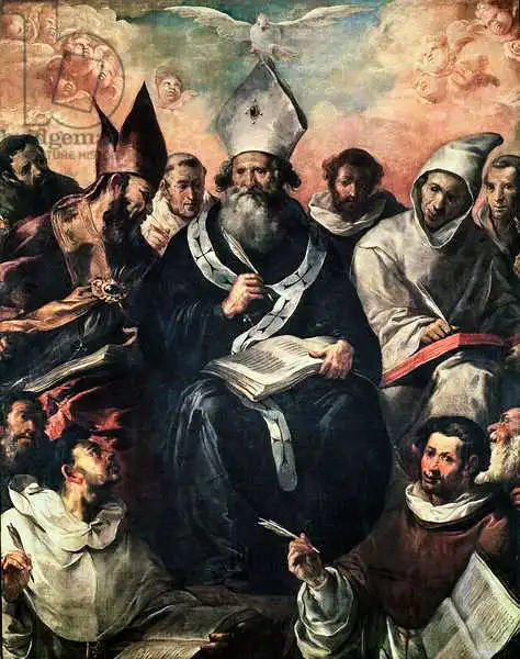 Herrera, Francisco: St. Basil Dictating his Doctrine