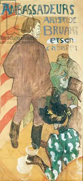 Toulouse-Lautrec, H.: Ambassadeurs, Aristide Bruant et his Cabaret