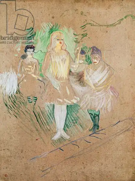 Toulouse-Lautrec, H.: Three Figures at the Folies-Berg??A?res