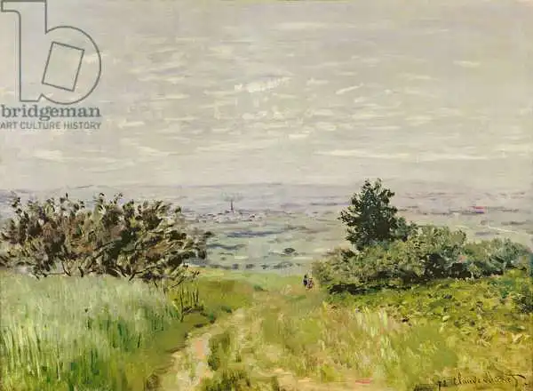 Monet, Claude: Paesaggio, veduta completa di Argenteuil (colline di Sannois)