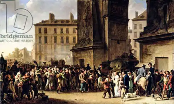 Boilly, Louis-Leopold: The Conscripts of 1807 Marching Past the Gate of Saint-Denis