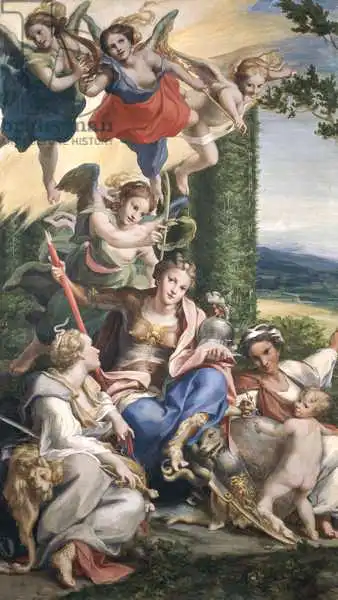 Correggio,: Allegory of the Virtues, c.1529-30