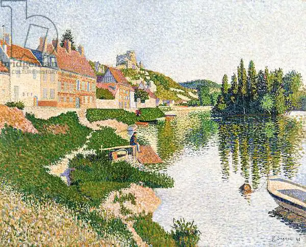 Signac, Paul: La riva del fiume, Petit-Andely